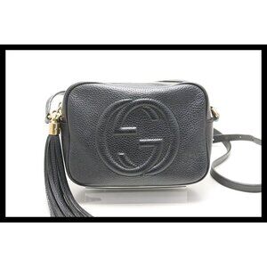 GUCCI Soho Disco Fringe Leather Shoulder Bag